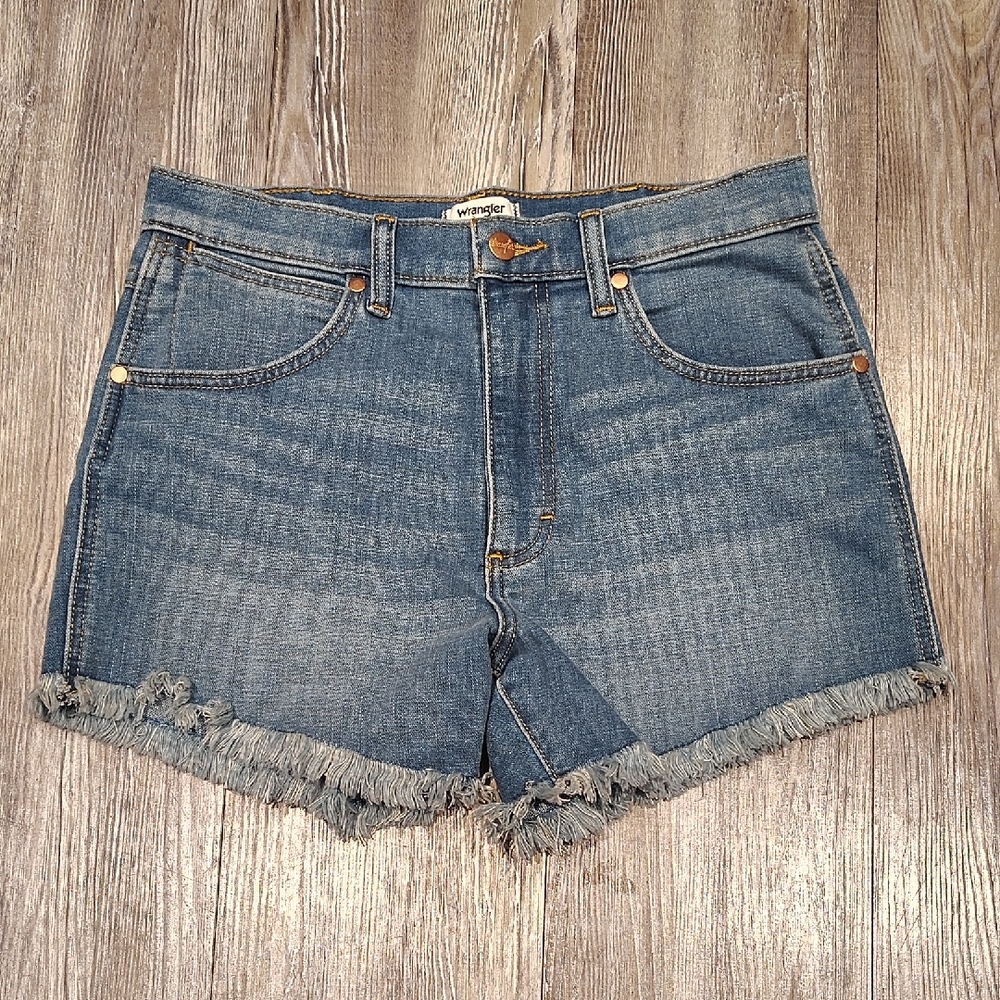 Wrangler Women's Frayed Hem Jean Shorts